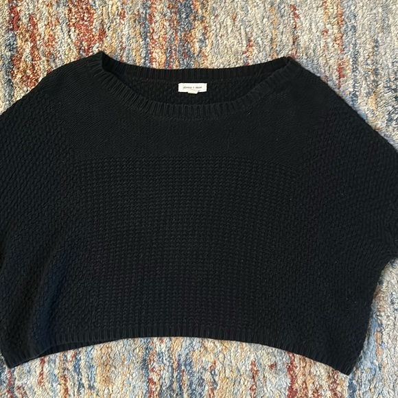 Womens Silence & Noise cropped off the shoulder sweater in black size large - Picture 1 of 12